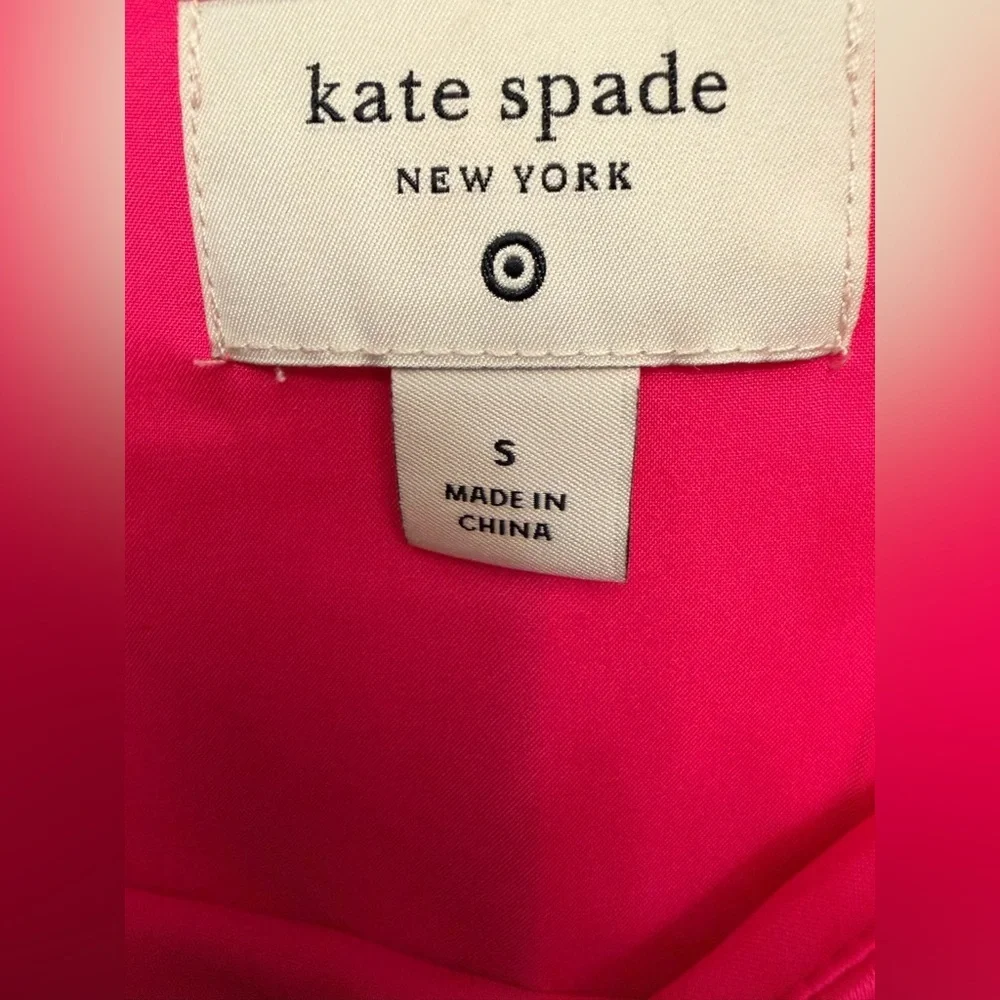 Kate Spade Mini Tank Shift Slip Dress with Bows Hot Pink NWOT
